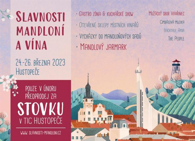 Slavnosti mandloní a vína 2023 - Hustopeče